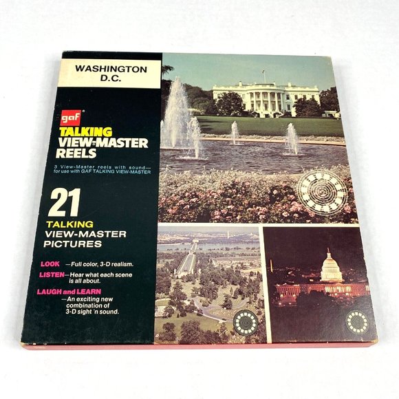 Talking View-Master Washington DC 3 Reel Set Vintage USA Capital Travel Vintage - Picture 6 of 12